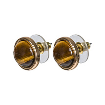 Пусеты TIGER EYE Fiore Luna LE1110 BR/G