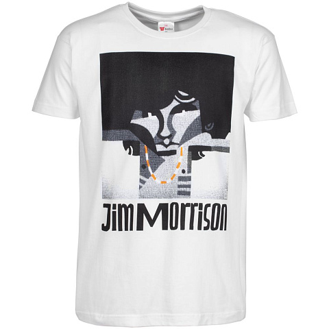Футболка «Меламед. Jim Morrison», белая - рис 3.