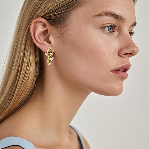 Серьги CURRA SG GOLDEN Dyrberg Kern 480083 - рис 2.