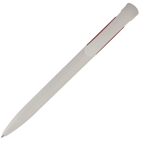 Ручка шариковая Bio-Pen, белая с красным - рис 4.