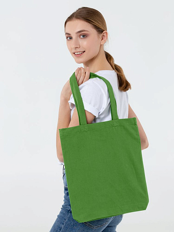 Холщовая сумка Avoska, ярко-зеленая - рис 5.