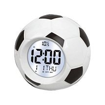 Настольные часы будильник говорящие Футбольный мяч