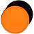 Лейбл из ПВХ с липучкой Menteqo Round, оранжевый неон - миниатюра - рис 2.