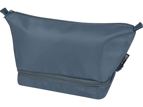 Trip Aware™ дорожная косметичка из переработанного материала 6 л, серо-синий