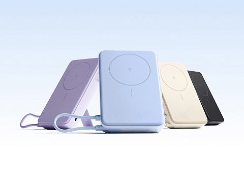 Внешний аккумулятор Xiaomi Magnetic Power Bank 10000 with Built-in Stand Purple - рис 8.