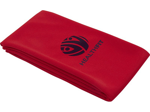 Lucas спортивное полотенце из переработанного полиэстера 30х80 см - Красный - рис 6.