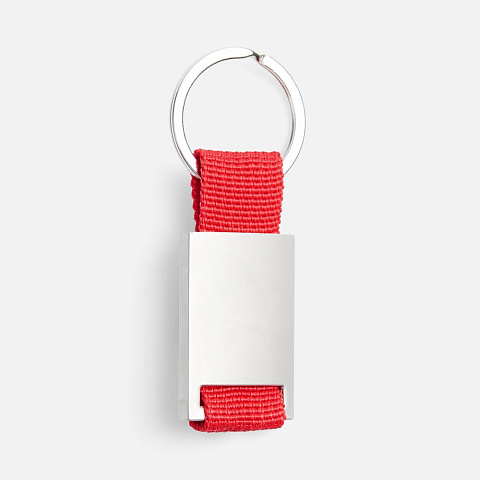 Брелок Inlet с тканевой вставкой, красный - рис 2.