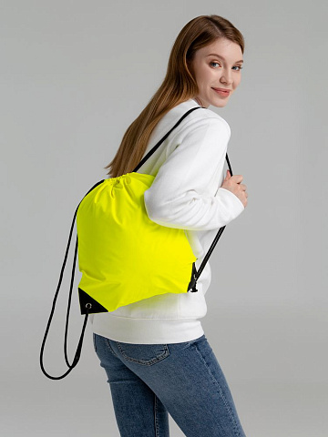 Рюкзак-мешок Manifest Color из светоотражающей ткани, желтый неон - рис 8.