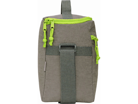 Изотермическая сумка-холодильник Neo Classic c контрастной молнией, серый/зеленое яблоко - рис 6.