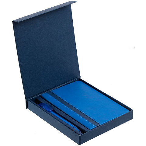 Коробка Shade под блокнот и ручку, синяя - рис 2.