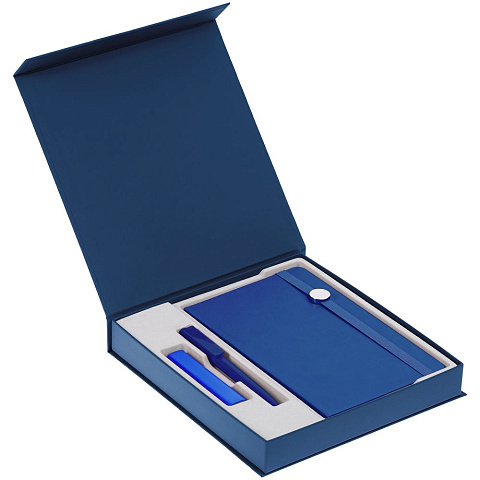 Коробка Arbor под ежедневник, аккумулятор и ручку, синяя - рис 3.