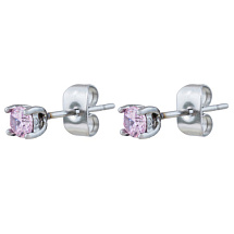 Пусеты LIGHT ROSE Fiore Luna AE03187-1A R/S