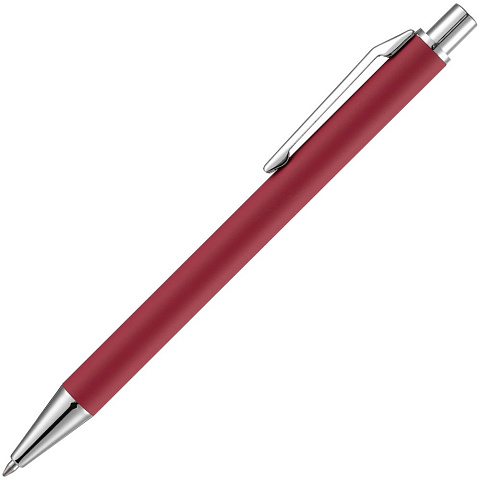 Ручка шариковая Lobby Soft Touch Chrome, красная - рис 3.