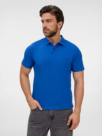 Рубашка поло унисекс Tervise, ярко-синяя - рис 5.