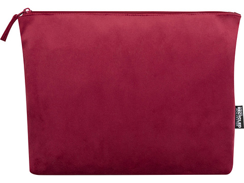 Swift набор косметичек из переработанного бархата GRS, бургунди - рис 2.