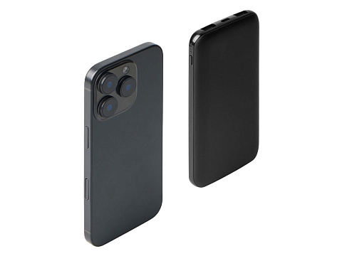 Набор из внешнего акуумулятора и универсального кабеля с подсветкой лого Reserve LED, 10000mAh, черный - рис 14.