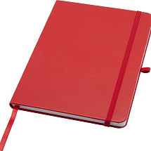 Teak блокнот А5 из переработан. материала в твердой обложке с линован. страницами - Красный