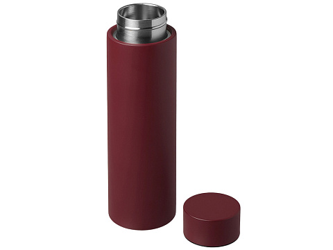Вакуумный термос с двойными стенками и медным слоем Torso, 480 мл, бургунди - рис 2.