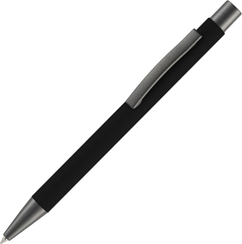 Ручка шариковая Atento Soft Touch, черная - рис 2.