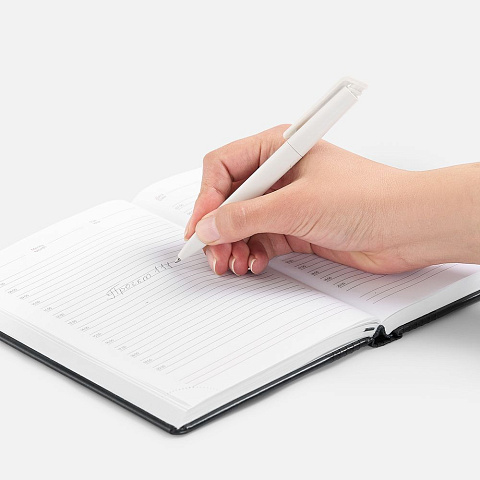 Ручка шариковая Senator Kantaro, матовая, белая - рис 8.