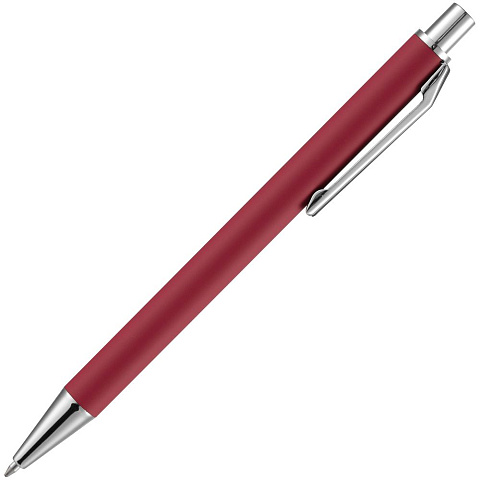 Ручка шариковая Lobby Soft Touch Chrome, красная - рис 4.