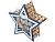 Шкатулка из фанеры в виде звезды Asteris, сине-серебристый - миниатюра - рис 5.