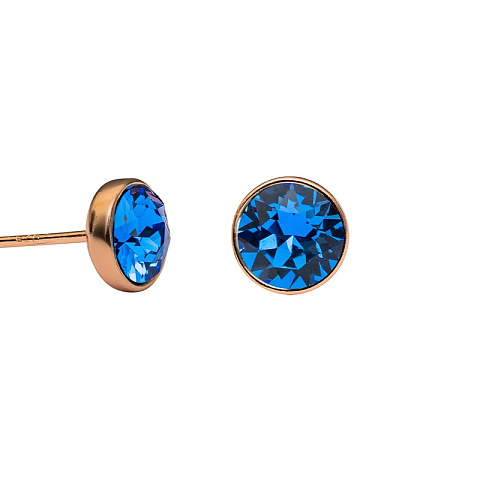 Пусеты Sapphire Fiore Luna SWE297 SA RG - рис 2.