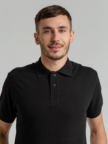 Рубашка поло мужская Virma Premium, черная - рис 9.
