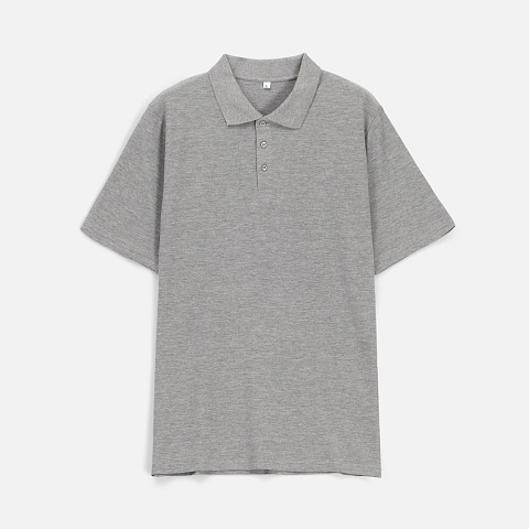 Рубашка поло унисекс Tervise, серый меланж - рис 2.