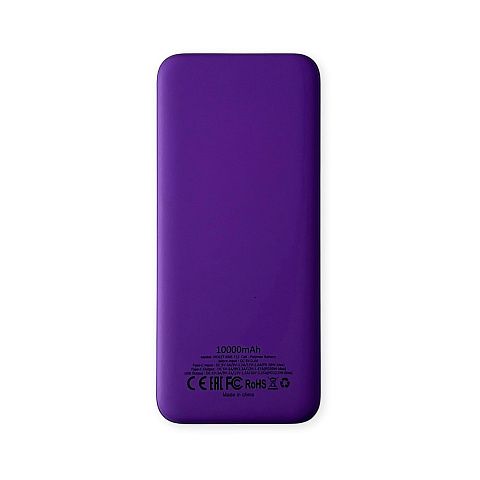 Внешний аккумулятор Kris soft touch, 10000mAh (Фиолетовый) - рис 3.