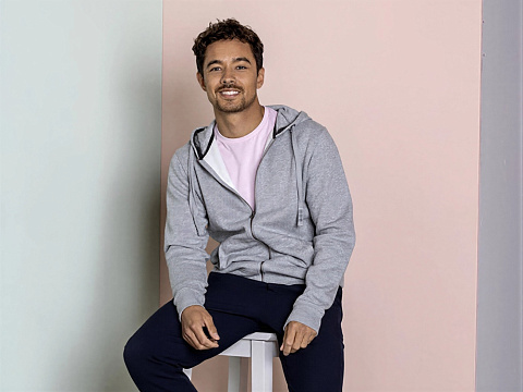 Толстовка Арора мужская с капюшоном, бежевый - рис 9.