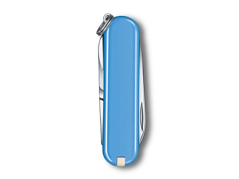 Нож-брелок VICTORINOX Classic SD Colors Summer Rain, 58 мм, 7 функций, голубой - рис 3.