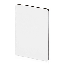 Бизнес-тетрадь А5 Pragmatic Contrast, 40 листов в клетку, белый с черным срезом