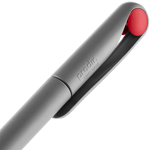 Ручка шариковая Prodir DS1 TMM Dot, серая с красным - рис 7.
