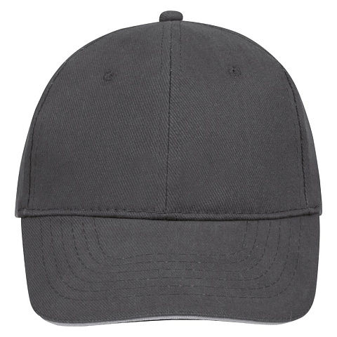 Бейсболка Buffalo, темно-серая со светло-серым - рис 3.