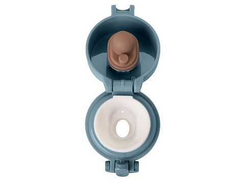 Вакуумная герметичная термокружка Inter, антрацит, нерж. сталь - рис 6.