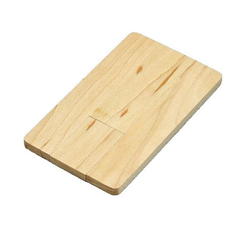 Флешка (8 Гб) "Деревянная карточка" с выдвижным механизмом - рис 7.