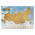 Карта России со скретч-слоем - миниатюра