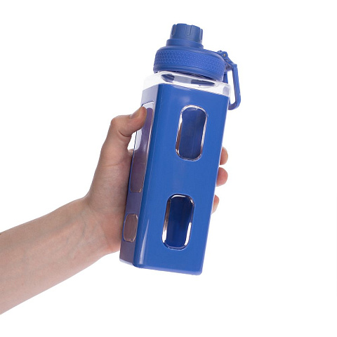 Бутылка для воды Square Fair, синяя - рис 7.