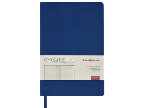 Ежедневник А5 Megapolis Color soft-touch, синий (Р) - рис 2.