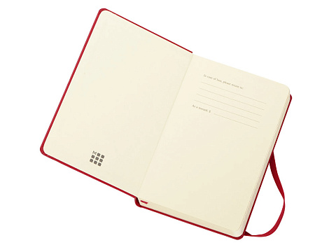 Ежедневник Moleskine Classic (2022), Pocket (9х14), красный, твердая обложка - рис 2.