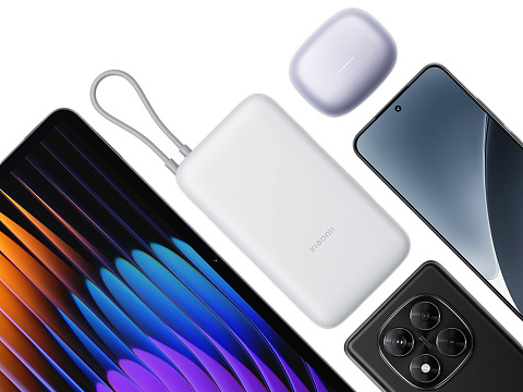 Внешний аккумулятор с встроенным кабелем Xiaomi Power Bank 20000mAh (Integrated Cable) GL Light Gray - рис 7.