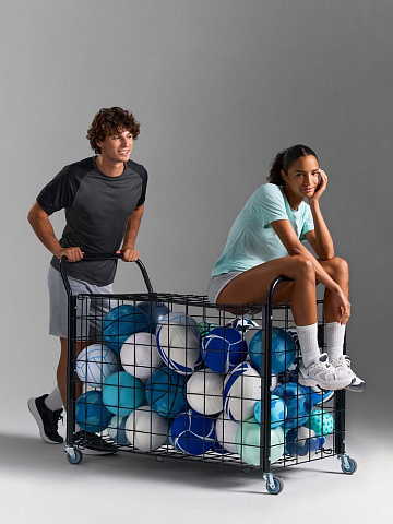 Футболка спортивная унисекс Vortex, темно-синяя - рис 11.