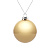 Елочный шар Finery Gloss, 8 см, глянцевый золотистый - миниатюра