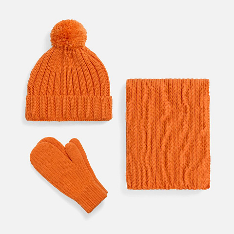 Варежки HappyGo, оранжевые - рис 5.