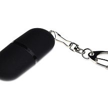 Флешка Goutte Soft-touch на 128 Гб, черный