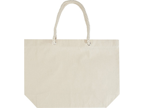 Florida пляжная эко-сумка из переработанного материала, сертифицированного по стандарту GRS, плотностью 270 г/м² 18L - Натуральный / Натуральный - рис 2.