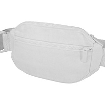 Кресент сумка через плечо Aware™ плотностью 500 г/м² из переработанного материала, белый