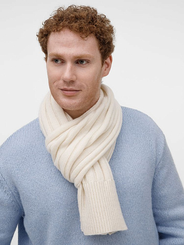 Шарф Bellish, белый (ванильный) - рис 8.