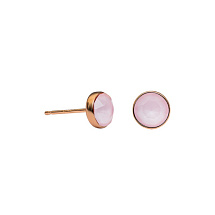 Пусеты Crystal Powder Rose Fiore Luna SWE297 PR RG